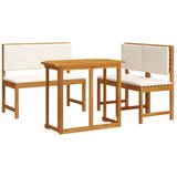  4-delni vrtni jedilni set iz trdnega akacijevega lesa | Shoptok.si
