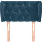  Uzglavlje s ušima tamnoplavo 83x23x78/88 cm baršunasto | shoptok.hr
