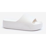 Boto FB3 Women's Thick Sole White Slides Oreithano | Shoptok.si