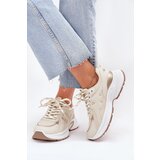 Boto Women's Sneakers On A Chunky Sole Beige Davira | shoptok.hr