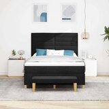 Box Vzmetna postelja s vzmetnico in klopjo Črna 140x190 cm Tkanina, (22083376) | Shoptok.si
