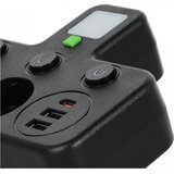 Razdelnik utičnica sa prekidačem i LED osvetljenjem LINEA 2Z + 3xUSB A/C SCHUKO 4000K crna | Eponuda.com