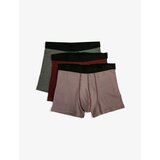 Koton Boxer Shorts - Burgundy - 3-pack Cene