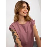 BASIC Feel Good T-shirt-RV-TS-4833.52-dark pink | Shoptok.si