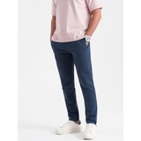 Ombre Men's sweatpants with unlined leg - dark blue Cene