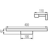 Kanlux 26680 - LED osvetljenje za kupatilsko ogledalo ASTEN LED/8W/230V IP44 | Eponuda.com