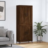  Visoka komoda boja hrasta 69,5x34x180 cm od konstruiranog drva | shoptok.hr