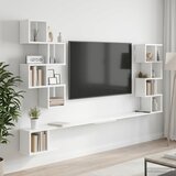  Polica za TV na zidu Bijela 180 x 15 x 94 cm Konstruirano drvo | shoptok.hr