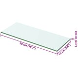  Ploče za police 2 kom staklene prozirne 50 x 15 cm | shoptok.hr