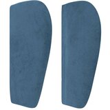  Vzglavje z ušesi temno modro 183x23x78/88 cm žamet | Shoptok.si