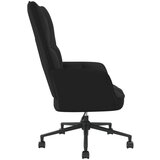  Stolica za opuštanje crna baršunasta | shoptok.hr