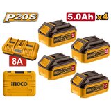  Set baterija 20V FBCLI20285 4x5,0Ah SUPER INGCO | Eponuda.com