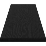 Police za knjige 4 pcs Crna 100 x 20 x 1,5 cm Konstruirano drvo | shoptok.hr
