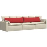 vidaXL Blazine za kavč 2 pcs Rdeča 145 x 40 cm blago | Shoptok.si