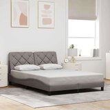  Posteljni okvir brez vzmetnice taupe 140x190 cm blago, (21829698) | Shoptok.si