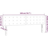  Uzglavlja ružičasta 200x5x78/88 cm baršunasta | shoptok.hr