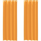 Voile zavjese s ušicama 2 kom narančaste 140x300 cm | shoptok.hr