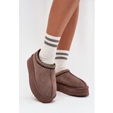 VINCEZA Low suede snow boots for women with embroidery on platform | shoptok.hr