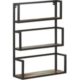  Zidna polica 60 x 20 x 85 cm od masivnog obnovljenog drva | shoptok.hr
