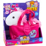 Plišana igračka jednorog u torbi 25cm - bijelo/rozi | Shoptok.si