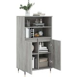 vidaXL Visoka komoda siva sonome 60x36x110 cm od konstruiranog drva | shoptok.hr