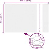  Heksagonalna ograda Siva 1,5 x 10 m PVC | shoptok.hr