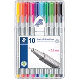 Flomaster FINELINER 0,3MM TRIPLUS STAEDTLER 334 SB10 BLISTER | Shoptok.si