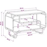  TV stalak 80 x 36 x 45 cm Staro drvo Konstruirano drvo - Staro drvo 80 x 36 x 45 cm | shoptok.hr