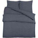  Set posteljine za poplun antracit 155x220 cm lagana mikrovlakna | shoptok.hr