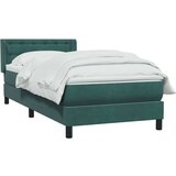  Box Spring krevet s madracem tamnozeleni 80x220 cm baršun | shoptok.hr