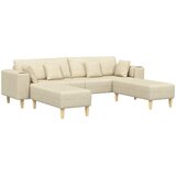 SOFA s jastukom 3 pcs Krema tkanina | shoptok.hr