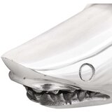  Skulptura Ajkula Srebrna 68x20x24 cm Aluminij | shoptok.hr