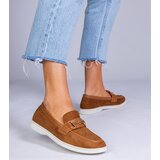 D/CEO marka niezdefiniowana Brown suede loafers with rhinestones Minilla | Shoptok.si