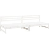  The Living Store Vrtni sredinski kavč siv 2 kosa bela 120x80 cm trdna borovina - Vrtni Sredinski Kavč, (21443757) | Shoptok.si