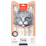 WANPY creamy lickable treats for cats - tuna & salmon 5x14g Cene