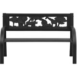 vidaXL Dječja vrtna klupa 86 cm čelična | shoptok.hr