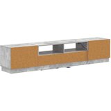  LED TV kabinet HOORN 3 kom. Betonska siva Konstruirano drvo 100 x 35 x 40 cm | Shoptok.si