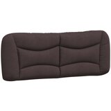  Postelja z vzmetnico temno rjav 140x190 cm blago | Shoptok.si