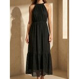 Sinsay Midi haljina s halter dekolteom i volanom | shoptok.hr