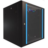 Extralink 12U 600x600 black, rackmount cabinet, wall mounted Cene