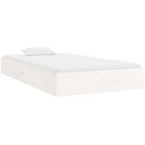  Posteljni okvir bel trden les 90x200 cm, (20684735) | Shoptok.si