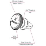 Swissten držač za mobitel, metalni, magnet, za vent S-GRIP AIR VENT AV-M9 crni | shoptok.hr