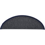  Prostirke za stepenice 15 kom 56x17x3 cm tamno sive i plave poluokrugle | shoptok.hr