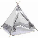 Aga4Kids Dječji indijanski šator Teepee ZigZag MR7006 - bijeli Cijene