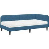  Kutni okvir kreveta Plava 90 x 200 cm Baršun | Eponuda.com