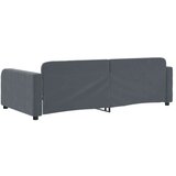  Dnevna postelja brez vzmetnice temno siva 90x190 cm žamet | Shoptok.si