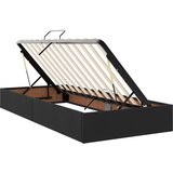  Postelja s shranjevanjem z vzmetnico Črna 90 x 200 cm, (5000100193) | Shoptok.si