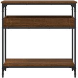  Konzolni stol s policama smeđa boja hrasta 75x29x75 cm drveni | Eponuda.ba