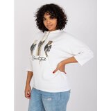 Fashion Hunters Women's cotton dark green sweatshirt with pockets | shoptok.hr