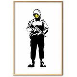  Plakat - Smiling Policeman 29.7x42 Zlatni okvir | shoptok.hr